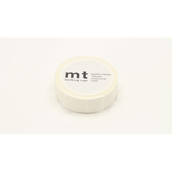 Randig maskeringstejp - Vit - 1,5 cm x 7 m