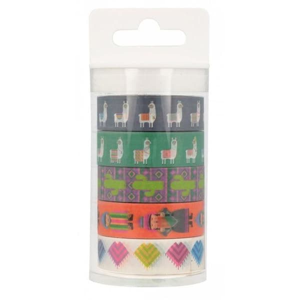 5 st maskeringstejper 5 m - lamor &amp; alpackor