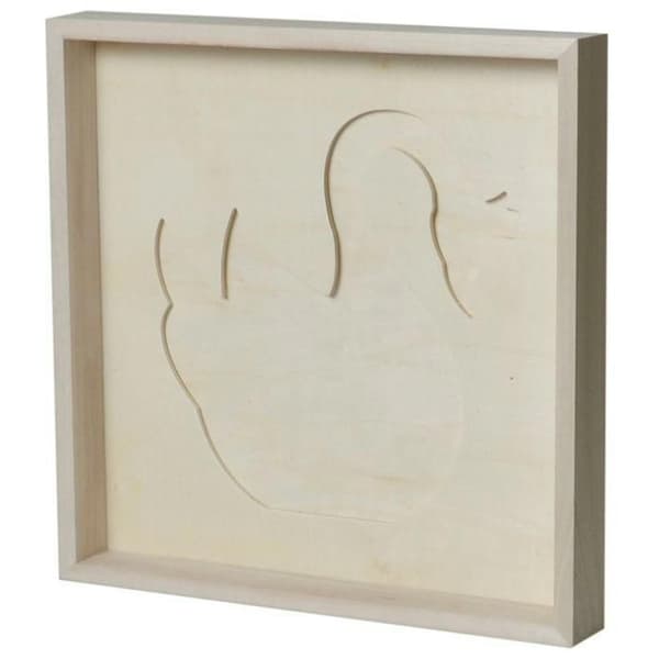 Dekorativ ram svan 30 x 30 cm
