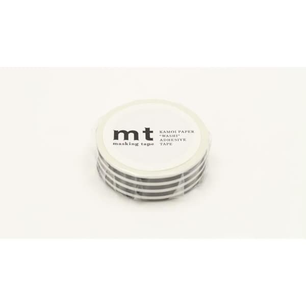 Masking Tape MT Lines svart - kant svart Svart