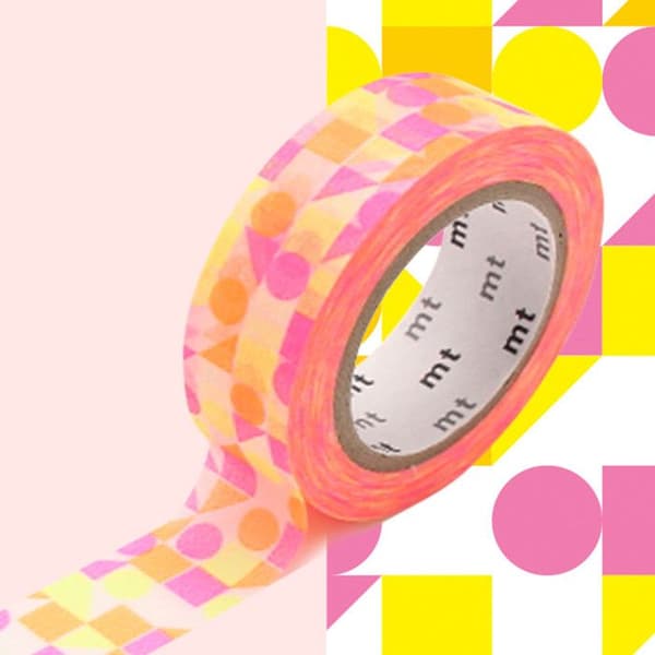 Maskeringstejp MT mosaikformer rosa - maru pink