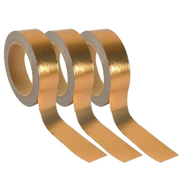 3 st aluminiumtejper 5 m x 1,5 cm - koppar