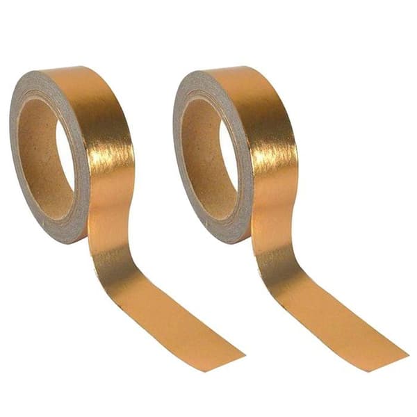 2 st aluminiumtejper 5 m x 1,5 cm - koppar