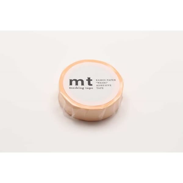 Maskeringstejp - ORIGINAL Maskeringstejp (MT) - Vanligt pastell orange - Washi papper - 15 mm