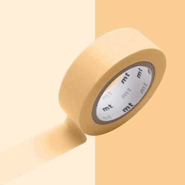 Maskeringstejp - ORIGINAL Maskeringstejp (MT) - Vanligt pastell orange - Washi papper - 15 mm