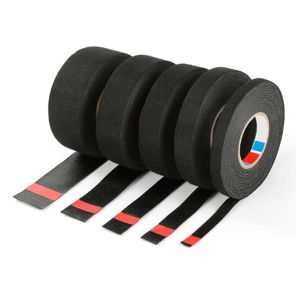 Kabeltape - 15 m - sort