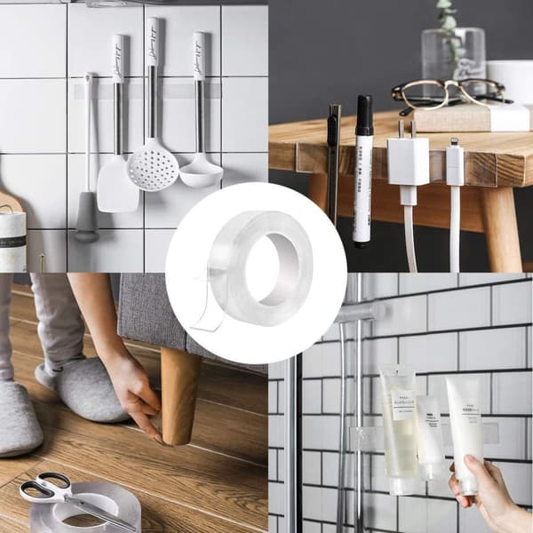 INF Återanvändbar dubbelhäftande nanotejp 5 m   2-pack