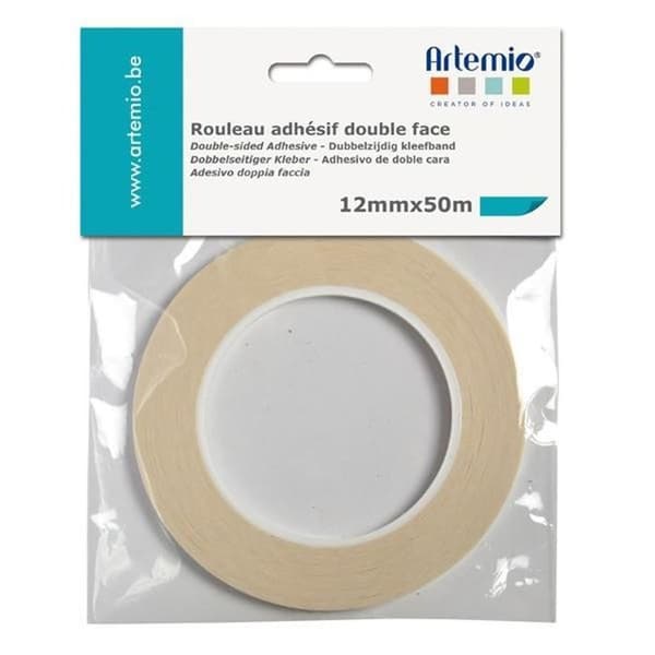 2 dubbelhäftande tejper - bredd 12 mm