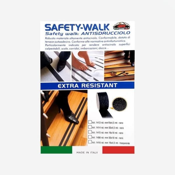 Safety Walk Anti-Slip självhäftande rulle, svart, 19 x 18 mm