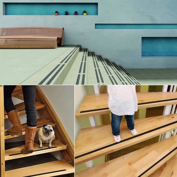 Safety Walk Anti-Slip självhäftande rulle, svart, 19 x 18 mm