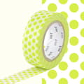 Miniatyrbild 1 av 2: Masking Tape MT Limegröna prickar - lime prick