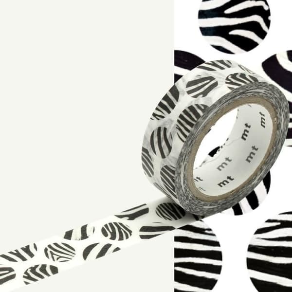 Maskeringstejp MT EX zebra Svart