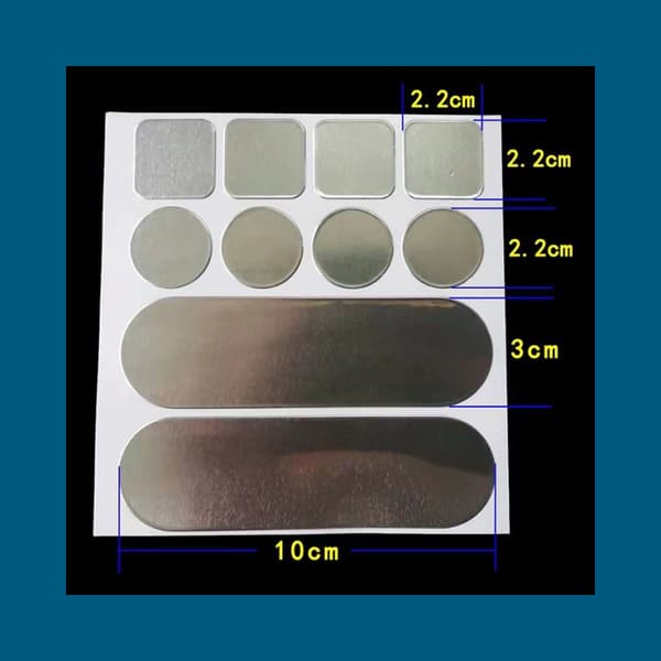 INF 10-pak aluminiumsfolie reparationstape til rustfrit stål 0.15mm