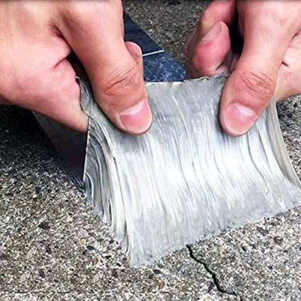 ALUMINIUMTEJP: Hyperresistent och vattentät tejp med starkt fäste för sprickor, läckor, hål, sprickor med grepp 77