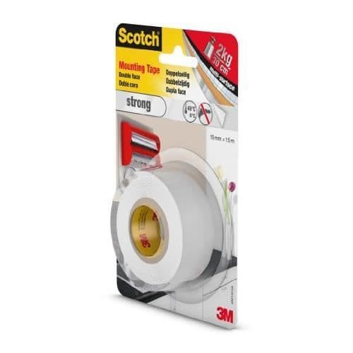 Dubbelhäftande tejp - 3M Scotch - Hög prestanda - 1,5 m x 19 mm