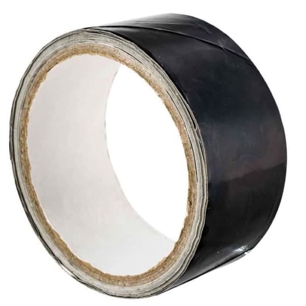 Högtemperatur svart aluminiumtejp