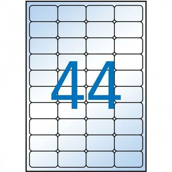 Självhäftande tejp - Apli självhäftande skum - 9049an - Självhäftande etiketter 48,5 x 25,4 mm Transparent 10 paneler