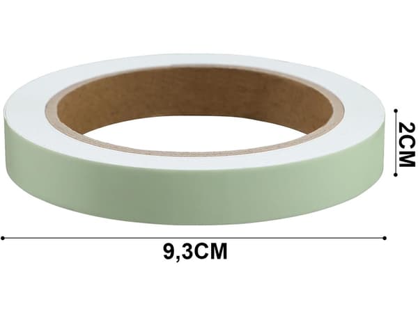 Självlysande Tejp / Glow in the Dark - 2 cm x 5 meter