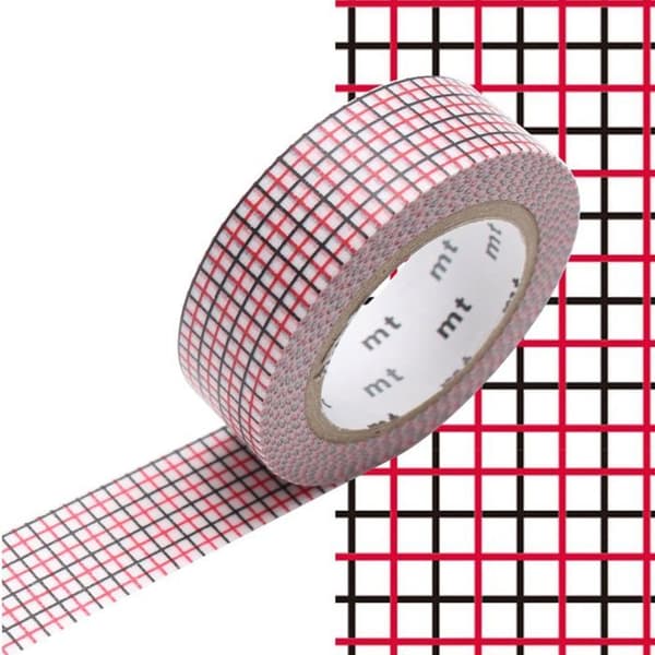 Maskeringstejp - Kamoi Kakoshi - MT01D328Z - Röd/Svart - Unisex - Tillbehör