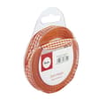 Miniatyrbild 1 av 2: Rutig orange band 9,5 mm 10 m