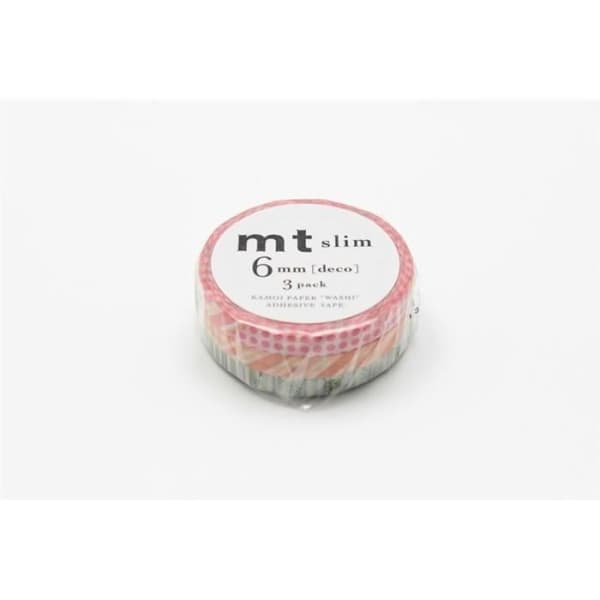 Maskeringstejp Slim Deco D - Set 3 rullar 6mm x 10m