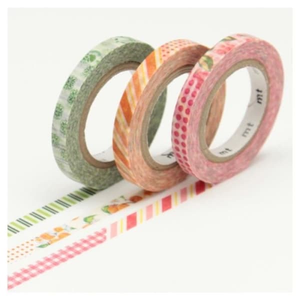 Maskeringstejp Slim Deco D - Set 3 rullar 6mm x 10m