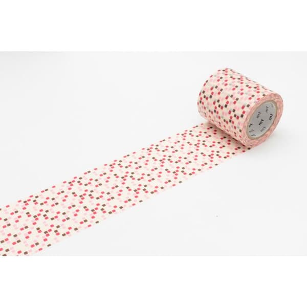 Masking Tape MT Casa 5 cm Mosaikrutor rosa