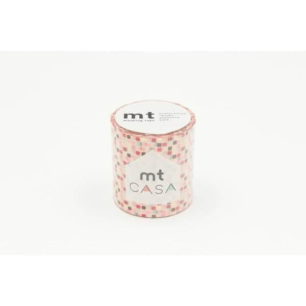Masking Tape MT Casa 5 cm Mosaikrutor rosa