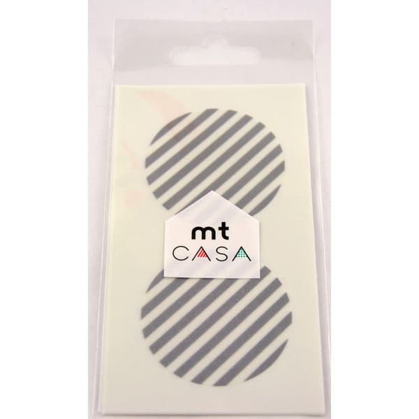 Maskeringstejp MT CASA SEAL Rund silverrandig washi-dekal - randig silver - Maskeringstejp (MT) Silver