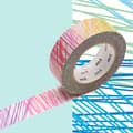 Miniatyrbild 1 av 2: Maskeringstejp MT Kapitza hachurer i multikolor - klottra