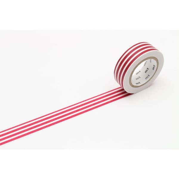 Masking Tape MT Röda linjer - border strawberry