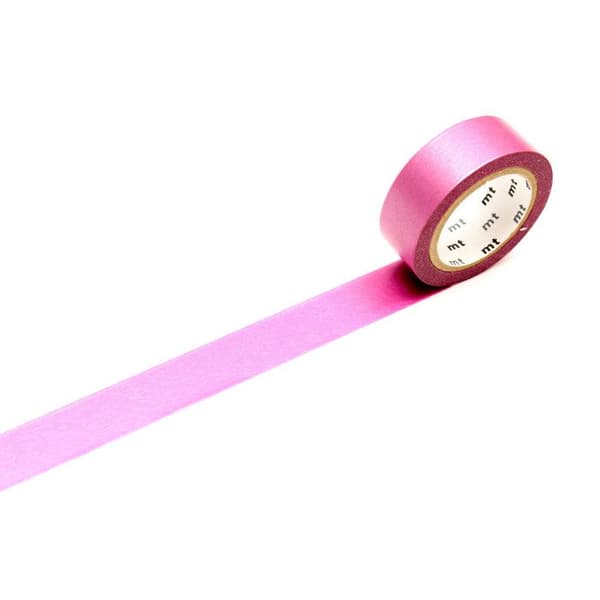 MaskerTejp MT 1,5 cm Uni Pearl iriserande magenta