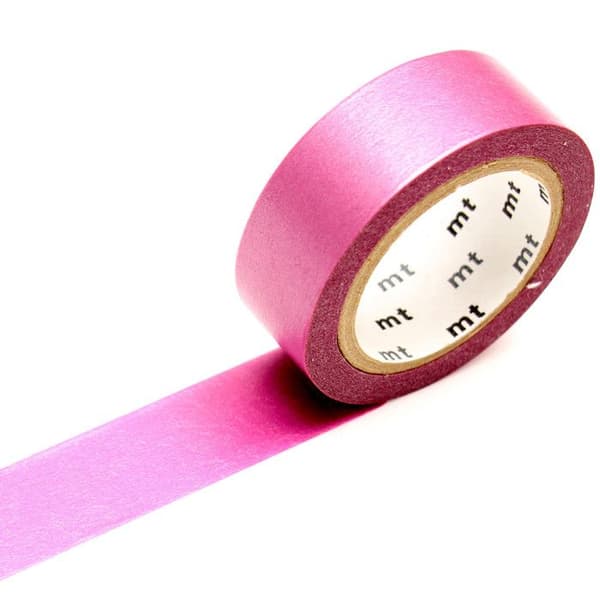 MaskerTejp MT 1,5 cm Uni Pearl iriserande magenta