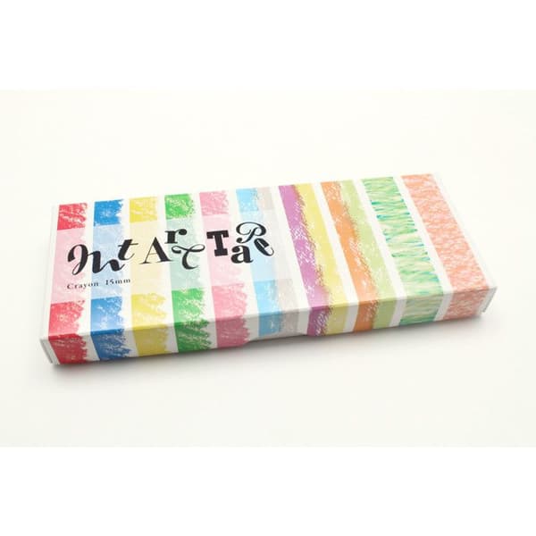 Maskeringstejp MT 1,5 cm TAPE ART Låda med 10 rullar Pastellkritpalett