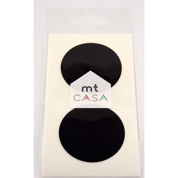 Masking Tape MT CASA SEAL Runda klistermärken i svart washi - svart - Masking Tape (MT) Svart
