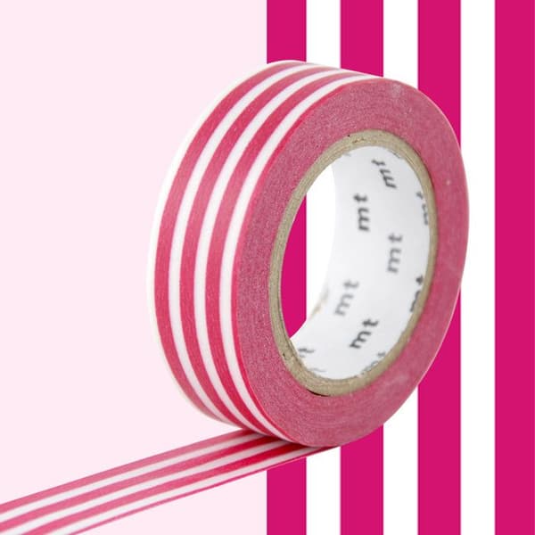 Masking Tape MT Raspberry linjer