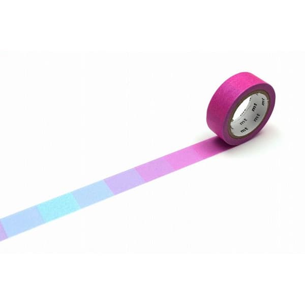 Maskeringstejp - MT - Neon Rosa/Blå Gradient - Självhäftande papper - Blandat - 1 st.
