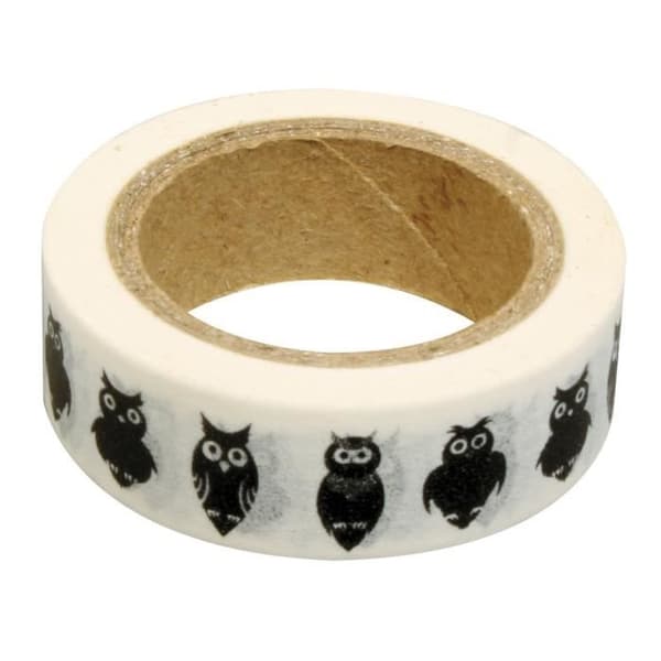 RAYHER Washi Tape Owls1