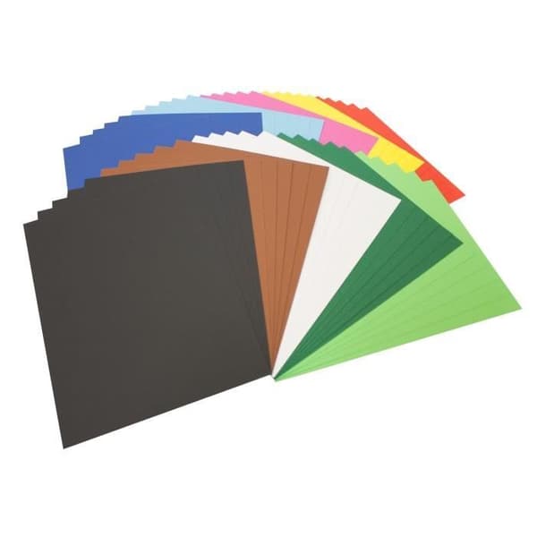 Folia kartong foto 614/50 09, DIN A4, 50 ark, assorterade färger - 6145009