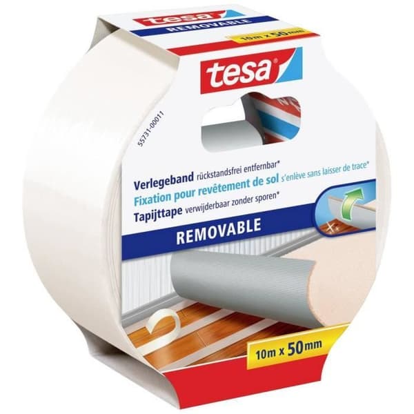 tesa 55731-00500-11 Dubbelhäftande tejpsats Vit (L x B) 10 m x 50 mm 6 st.