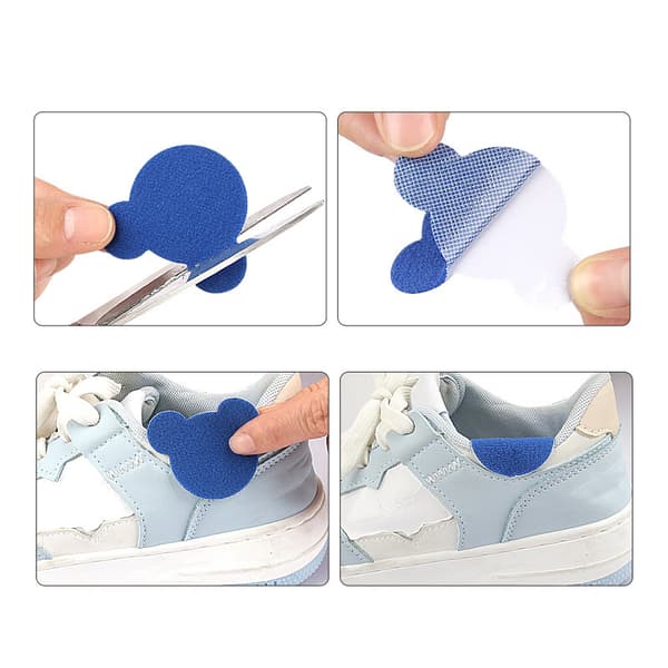 INF Teddy Bear Shoe Patch Kit - 8 lapper (4 store, 4 mellemstore)
