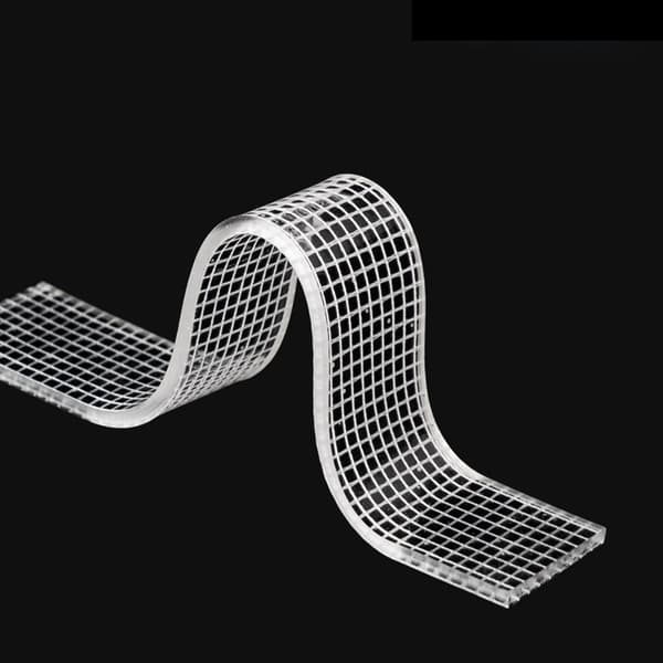 INF Kaksipuolinen Nanoteippi (1 mm x 2 cm x 5 m) - Läpinäkyvä Kiinnittyvä Teippi