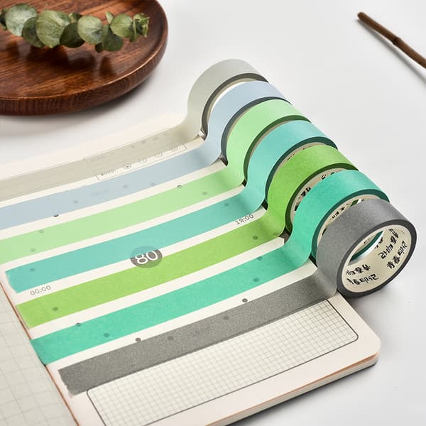 INF 28 värikkään washiteippiä askarteluun ja bullet journaliin