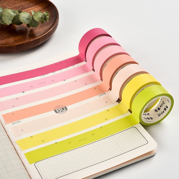 INF 28 värikkään washiteippiä askarteluun ja bullet journaliin