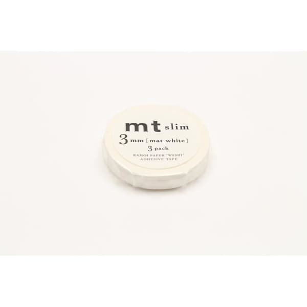 MT SLIM Set om 3 mt slim 3mm vanlig vit / matt vit