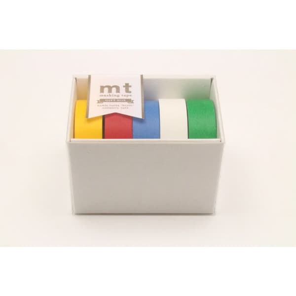 Maskeringstejp MT Box med 5 olika rullar BASIC - Maskeringstejp (MT) Flerfärgad - Assorterad