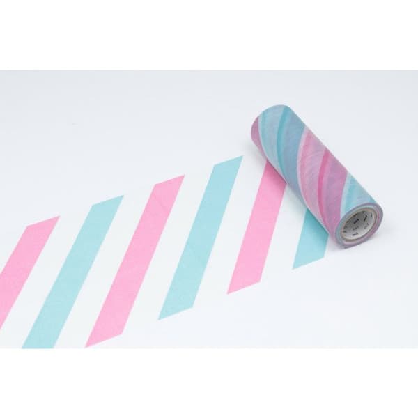Maskeringstejp MT Casa Shade Spécial Vitre 15 cm Randig rosa och blå