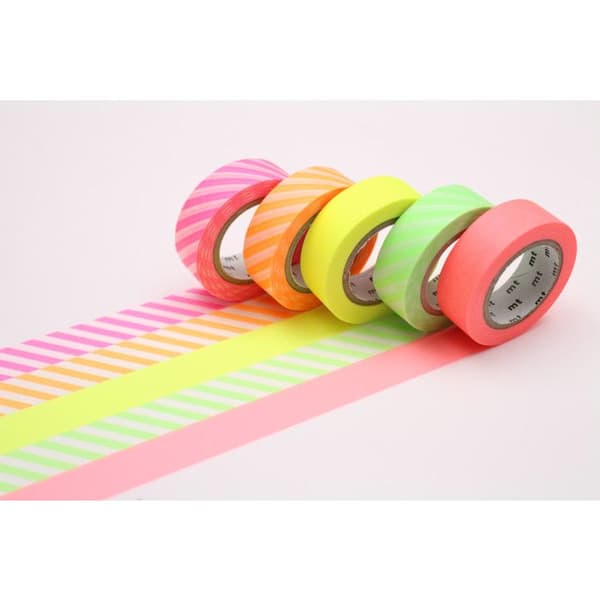 Maskeringstejp MT 1,5 cm Sortiment 5 st Neon 2
