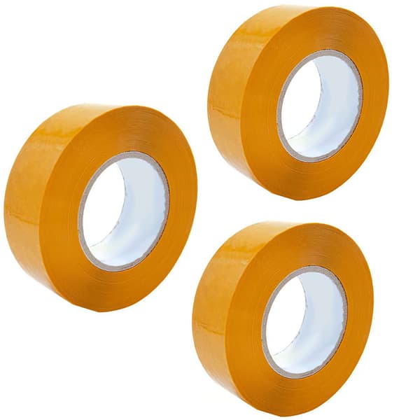 3x Gul Rosfix packtejp 48 mm x 50 mm