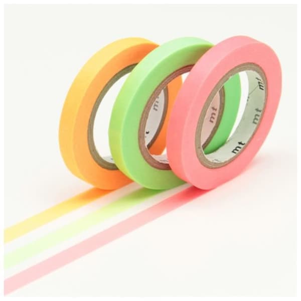 MT SLIM Set med 3 mt slim plain 6mm I (FLUO)